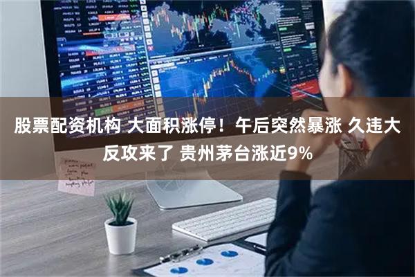 股票配资机构 大面积涨停！午后突然暴涨 久违大反攻来了 贵州茅台涨近9%